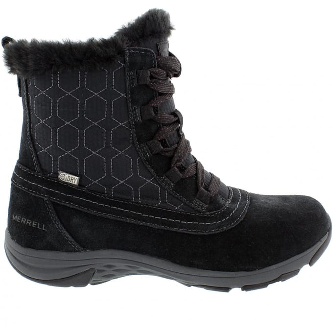 Merrell Ryeland Mid Polar Waterdichte Damesschoenen Zwart
