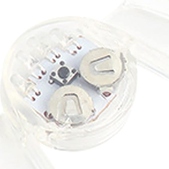 Oplichtende Tanden Glow in the Dark 150mAh LED Wasbaar Herbruikbaar TPR Knipperend Mondbeschermer voor Halloween white