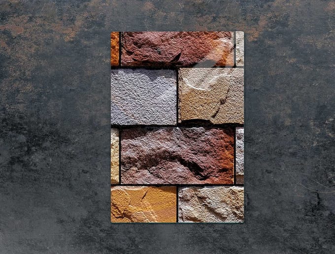 TMK ArtDeko - Snijplank van gehard glas - 35x52 cm - Ceglalook