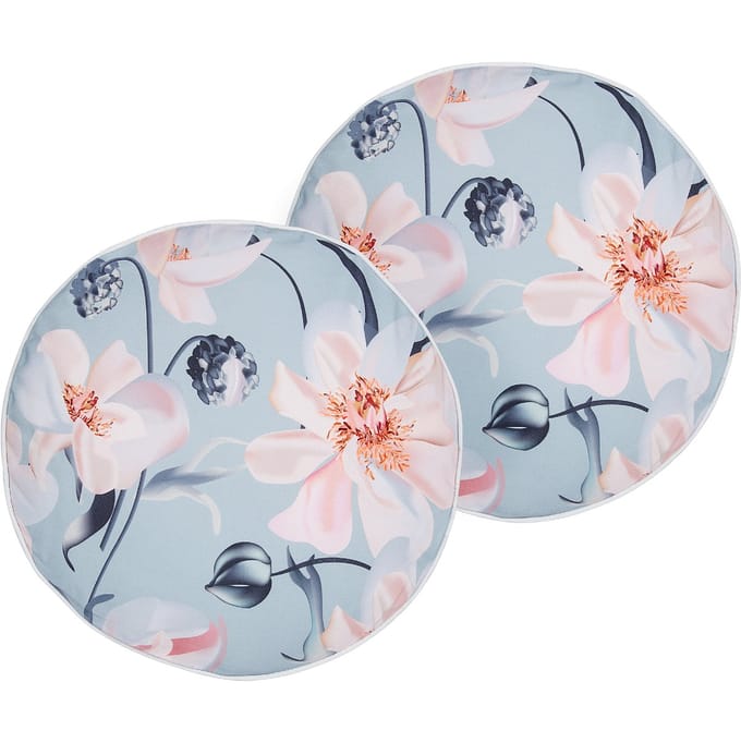 APRICALE - Tuinkussen set van 2 - Lichtblauw - 40 cm - Polyester