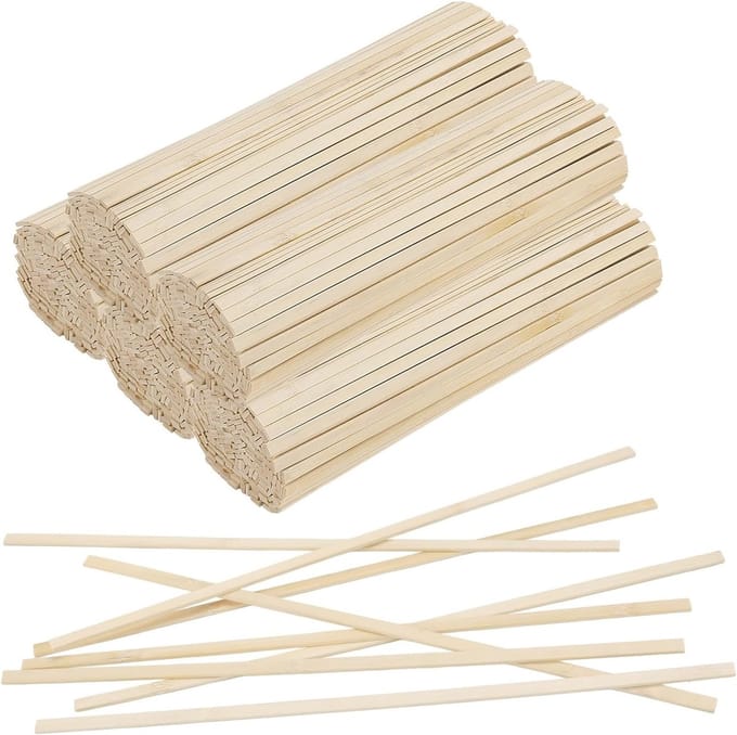 Bamboe knutselstokjes van 40 cm - 500-delige set voor creatief knutselen en DIY-projecten