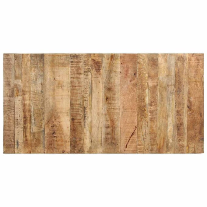 vidaXL - Eettafel - 160x80x76 - cm - ruw - mangohout