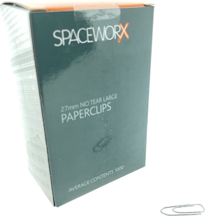 Spaceworx 1000 Paperclips 27mm