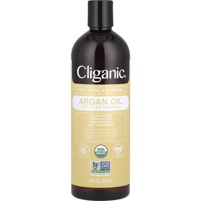 Cliganic, Organic Argan Oil, 16 fl oz (473 ml) beige