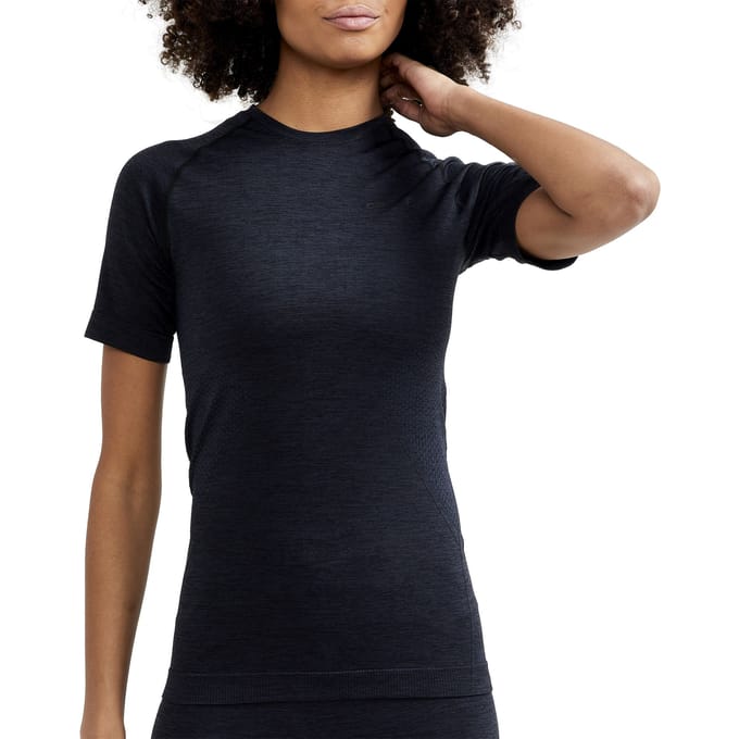 CRAFT CORE DRY ACTIVE COMFORT SS W Dames Thermoshirt - Zwart