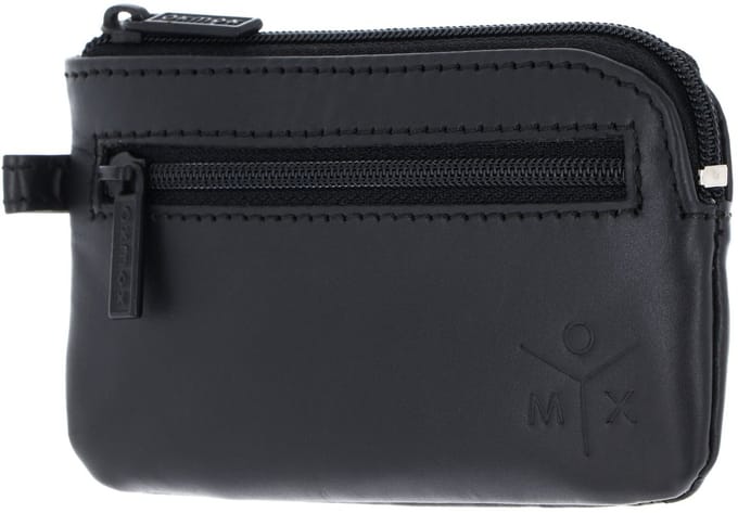 oxmox Leren sleutelgeval Leather Keyholder Ox 2.0 Embossed Black zwart