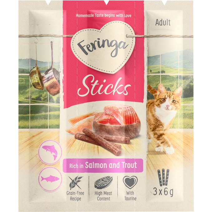 3x3  Sticks Zalm Forel Feringa Kattensnack