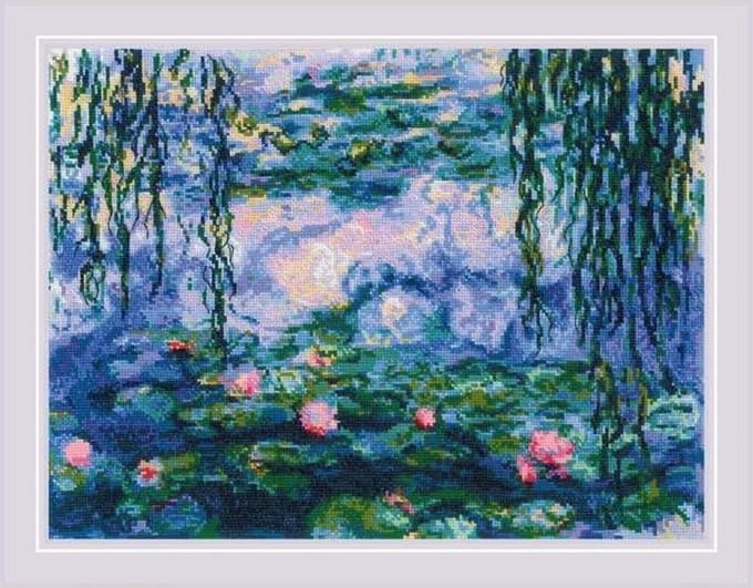 Water Lilies after C. monet's painting - Aida telpakket - Riolis
