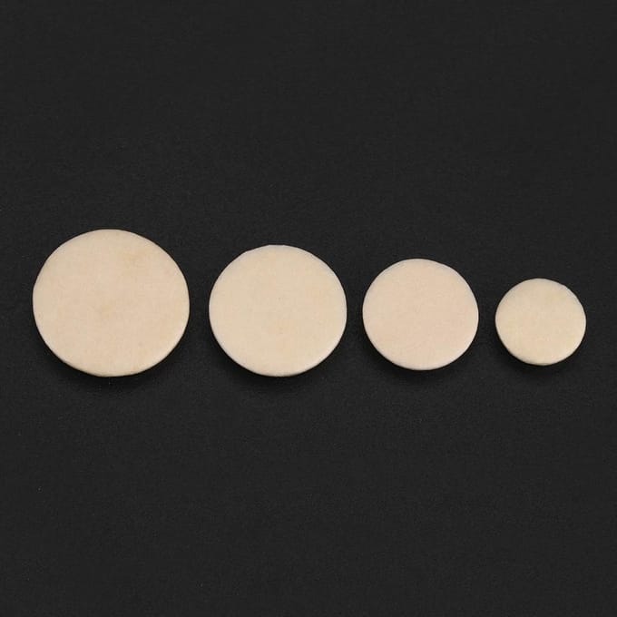 17-delige set hoogwaardige, duurzame klarinetpads, klarinetreparatieonderdelen en vervangende accessoires black