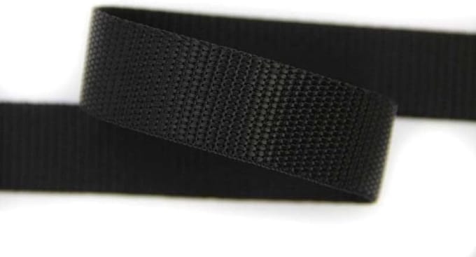5 Meter Zwarte Polypropyleen Band 50mm Breed