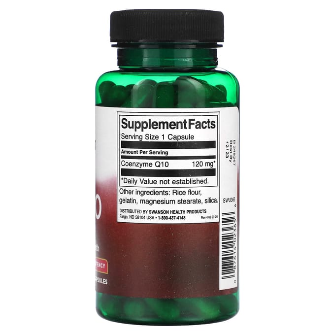 CoQ10, Hoge Potentie, 120mg, 100 Capsules