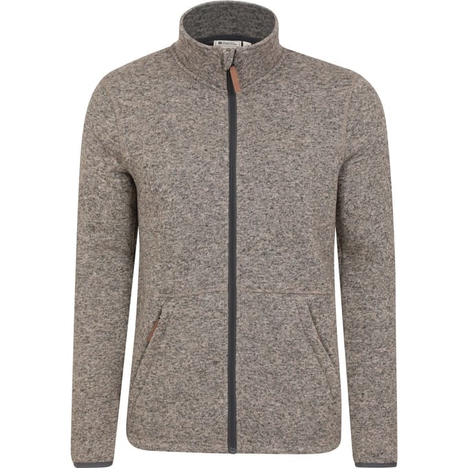 Mountain Warehouse Heren Idris III Full Zip Fleecejack (Beige)