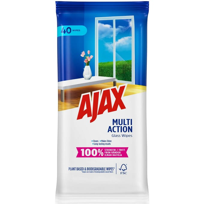 Ajax Glazen Doekjes 40 st