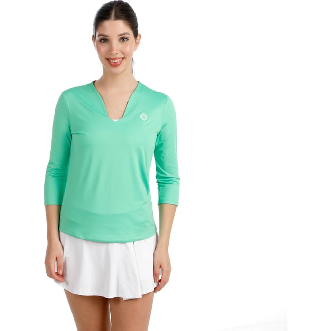 BIDI BADU Crew 2.0 V-Neck Longsleeve Dames-groen
