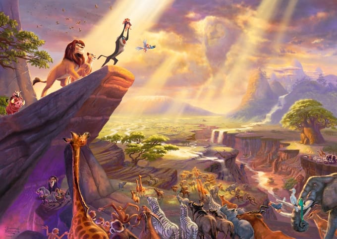 The Lion King Thomas Kinkade Studios - Disney Dreams Collection Puzzel meerkleurig