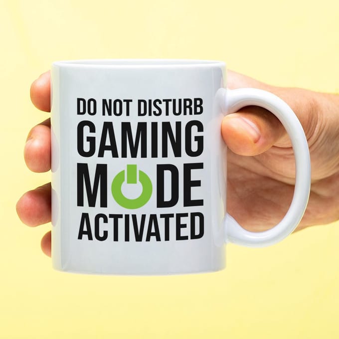 Mok Gaming Mode van Ditverzinjeniet.nl