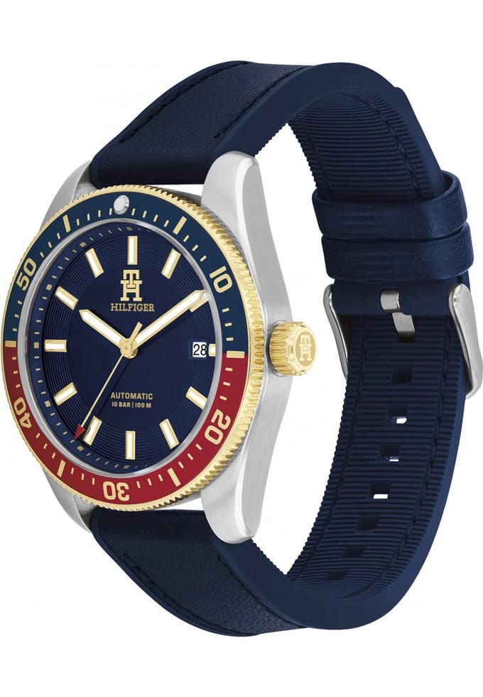 Tommy Hilfiger TH85 1792141 Horloge - Siliconen - Blauw - Ø 40 mm