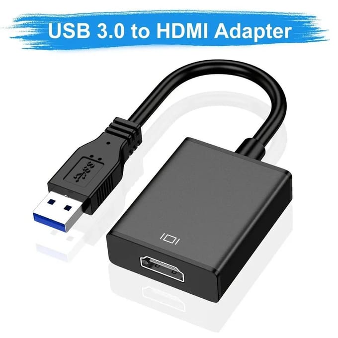 USB naar HDMI-adapter 1080P USB 3.0/2.0 naar HDMI-converter Externe audio-videoadapterkabel voor pc-laptop