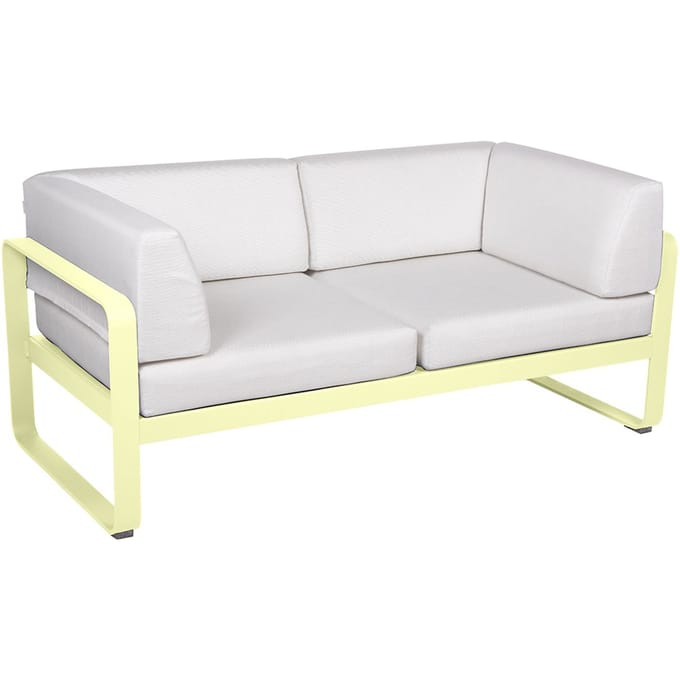 Fermob BELLEVIE club sofa 2 zits - A6 citroensorbet - 81 witgrijs