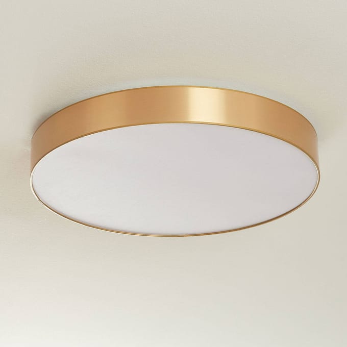 Hufnagel Plafondlamp Aurelia dimbaar goud 60 cm