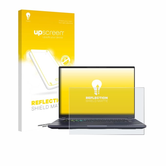 upscreen - Screenprotector voor Gigabyte AORUS 16X 2024 - Folie Beschermfolie anti glare matte