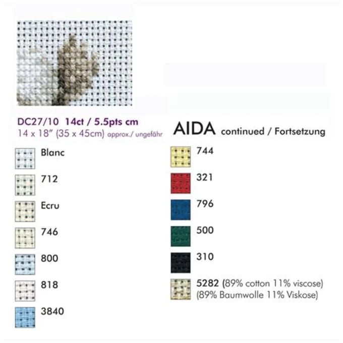 Dmc Dc27 Aïda 14Ct 35x45cm