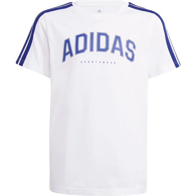 Adidas Codes Collegiate Graphic T-shirt Met Korte Mouwen Wit 7-8 Years Kinderen