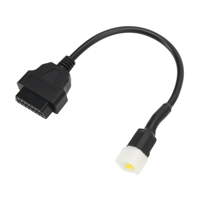 6-pins Diagnostische Connector Kabel OBD Diagnostische Adapter Vervanging voor Delphi Motorfiets gray