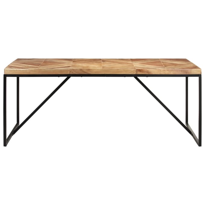 vidaXL - Eettafel - 180x90x76 - cm - massief - acaciahout - en - mangohout