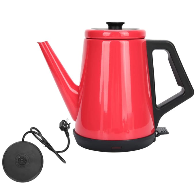 Bouilloire Électrique d'Hôtel Acier Inoxydable 304 Arrêt Automatique Pot Chauffant red
