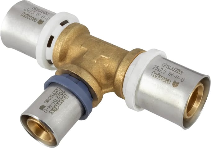 Bonfix Alu-pers verloop T-stuk 25 x 20 x 25 mm