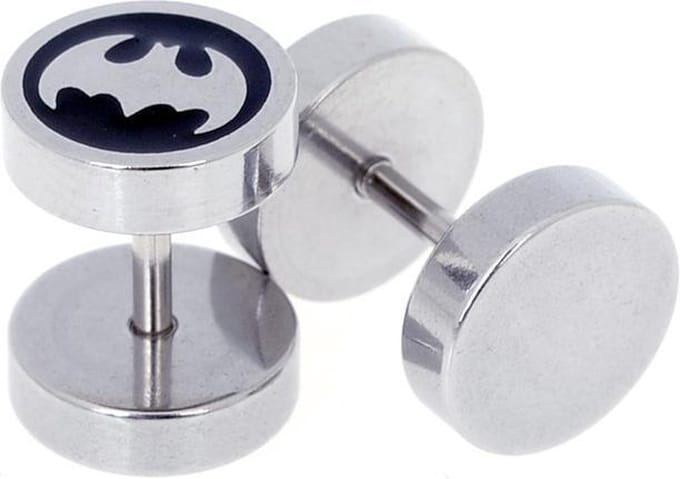 Heren oorbellen Fake Ear Plug Bat