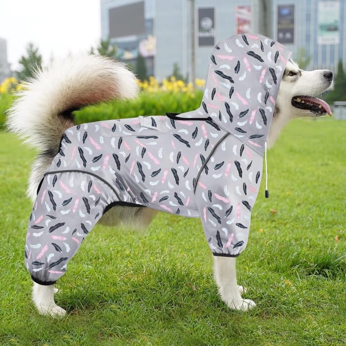 Honden Regenjas - Winddichte Jas - Hond Buiten - Waterdicht Ademend - Maat L - Roze