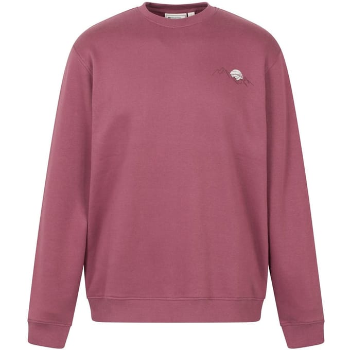 Mountain Warehouse Heren Berglandschap Sweatshirt (Bordeaux)