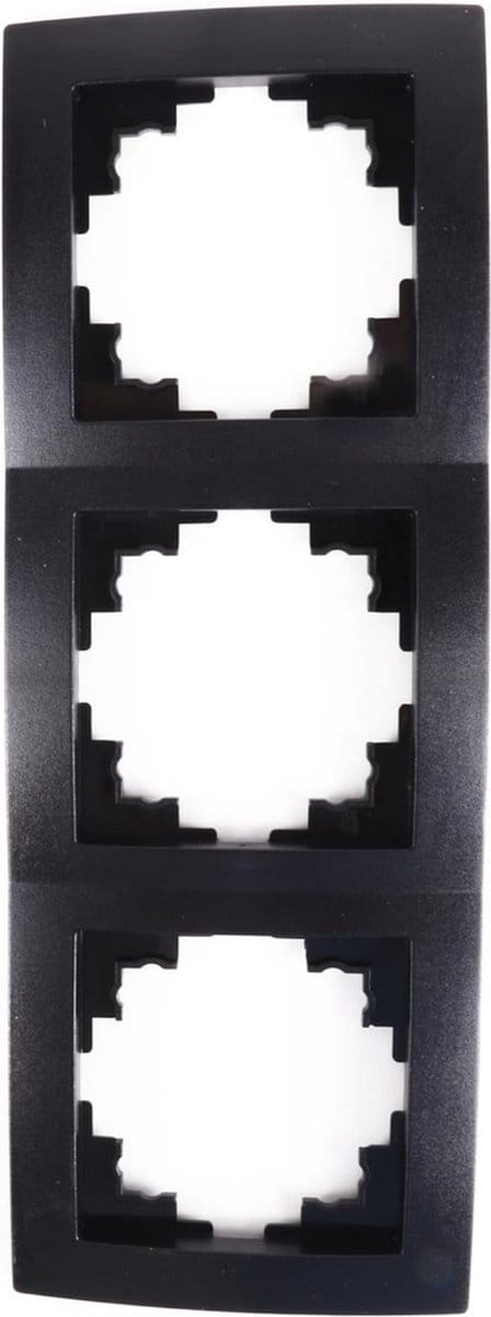 Benson 3-voudig afdekraam - zwart - 223 x 81 x 10 mm - stijlvol en functioneel