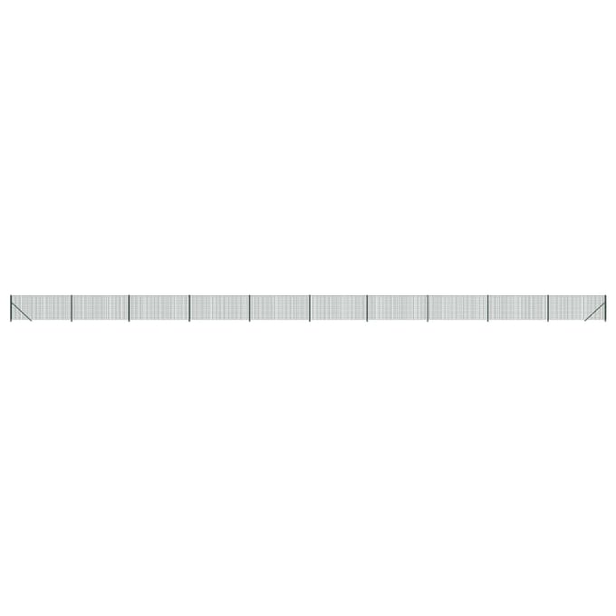 vidaXL - Draadgaashek - met - flens - 1x25 - m - groen