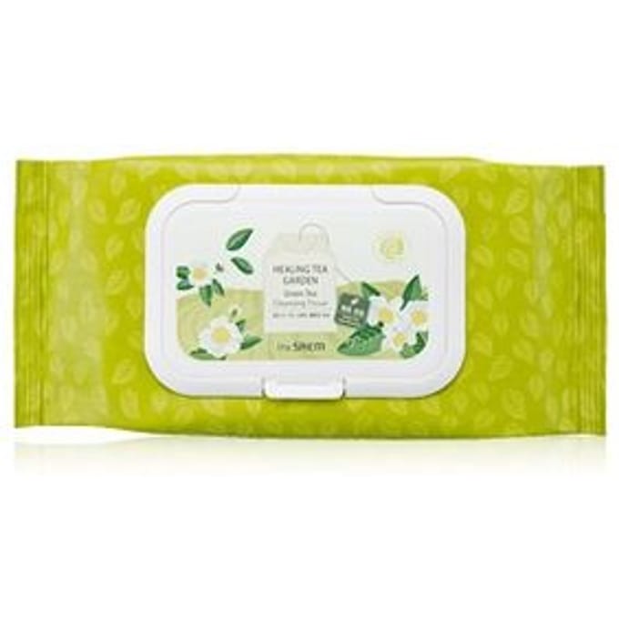 The Saem - Healing Tea Garden Green Tea Cleansing Tissue 60pcs beige