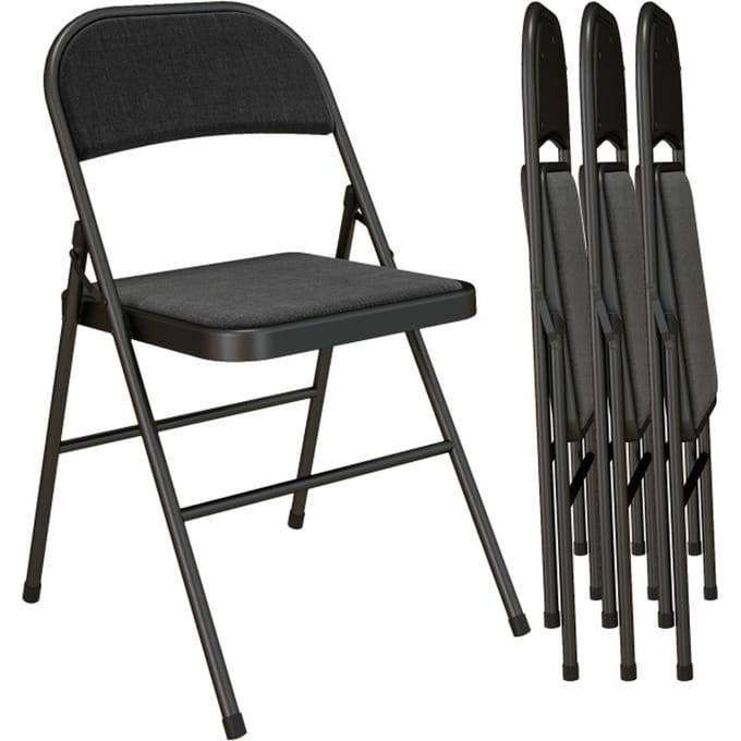 4goodz 4 stuks stevige klapstoelen van kunststof max 120 kg -