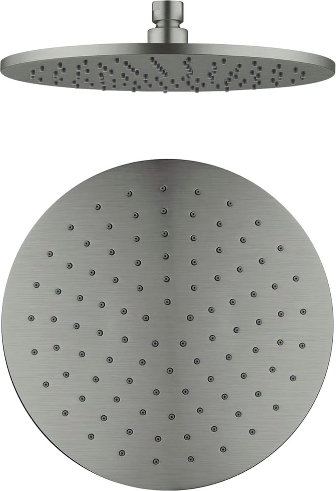 Owen & Finch Messing Regendouchekop Ø250 – Gun Metal – PVD – Messing