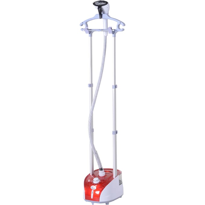 Homcom Stoomstrijkijzer voor kleding, verstelbare temperatuur, dubbele verticale strijkplaat met reservoir, 38S verwarming