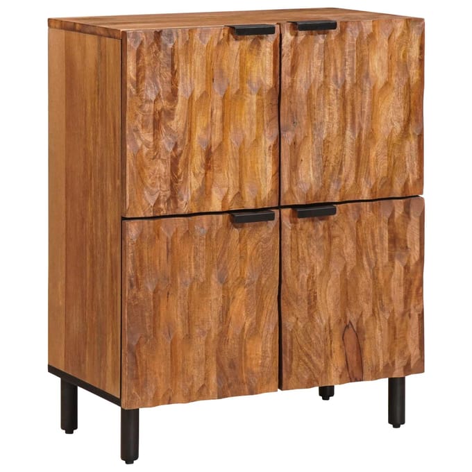 vidaXL - Dressoir - Acacia - Bruine - Afwerking - 60 - x - 33 - x - 75 - cm