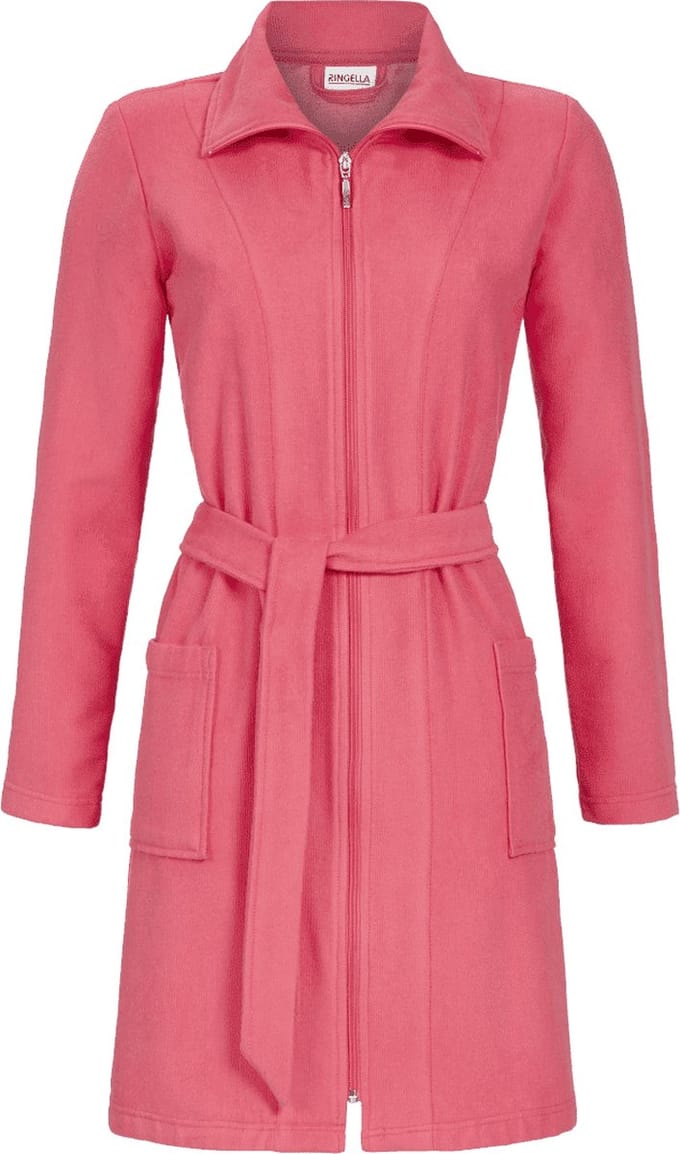 Stoere dames badjas Ringella roze - Roze - Maat - 40