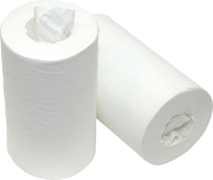 Poetspapier mini op rol 1 laags 120m x 20cm - 12 rollen