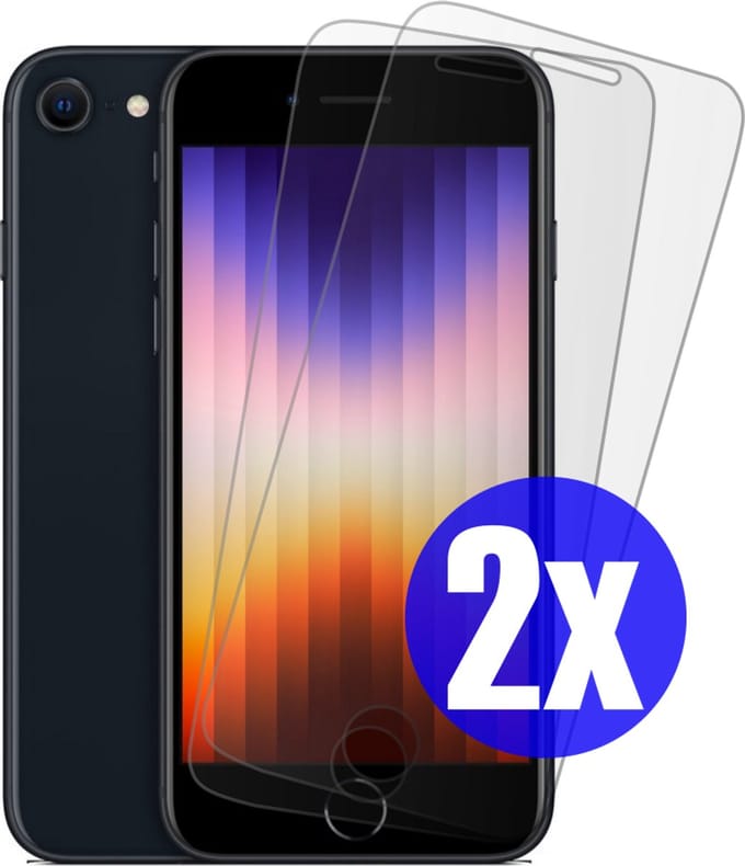 Screenprotector geschikt voor iPhone SE/8/7 - Gehard Glas - Tempered Glass Armor Screen Cover - 2 Stuks