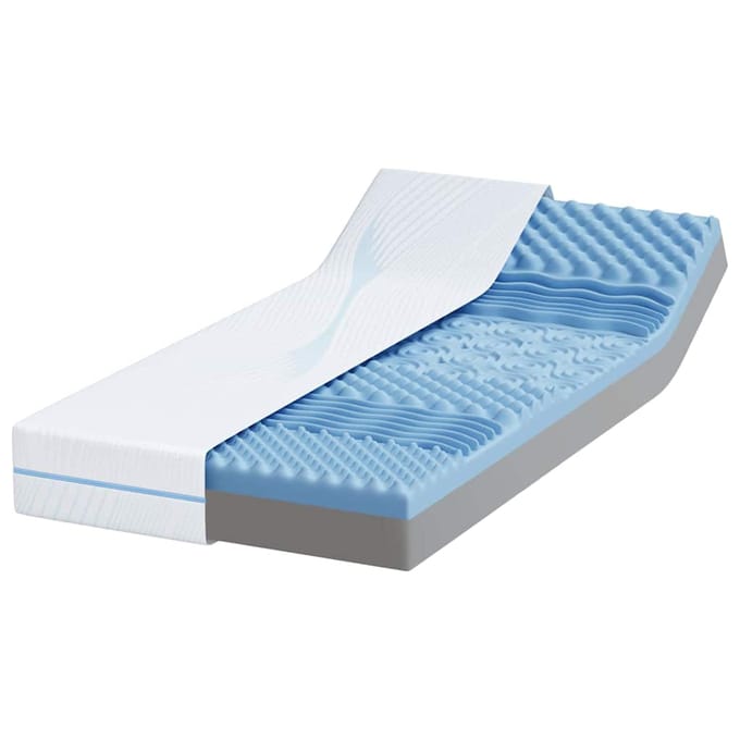 vidaXL - Matras - Medium - stevig - 80 - x - 160 - cm - Wit
