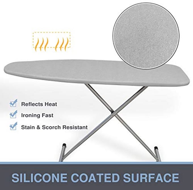 Strijken Borad Cover - Siliconen Coating - Grijs - 15" x 54"