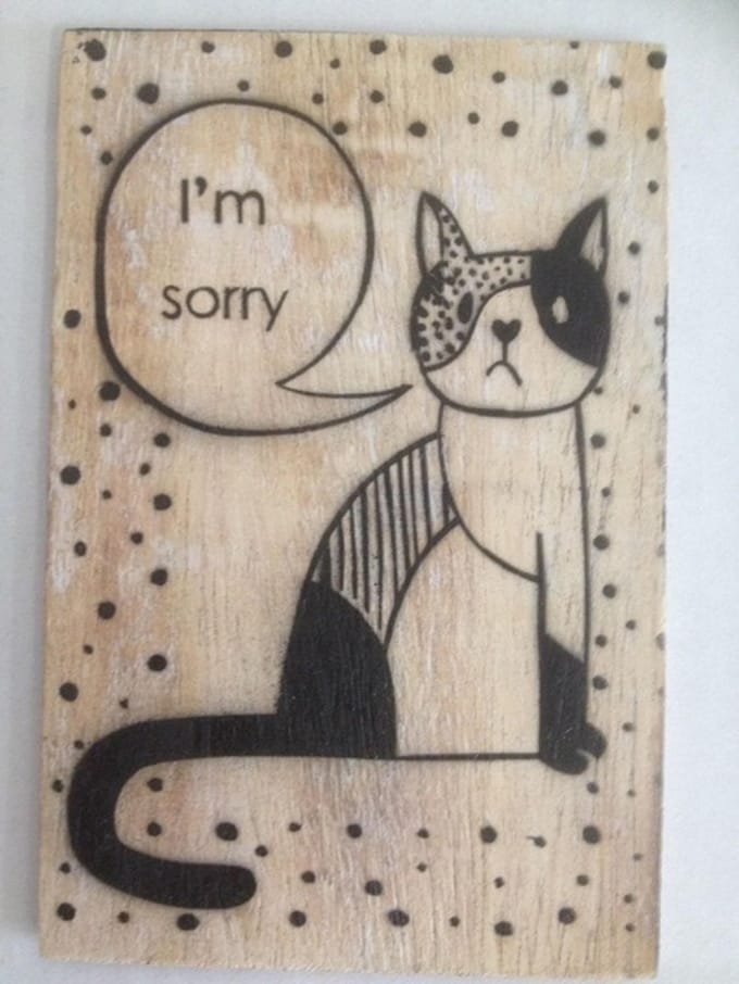 Postkaart I am sorry