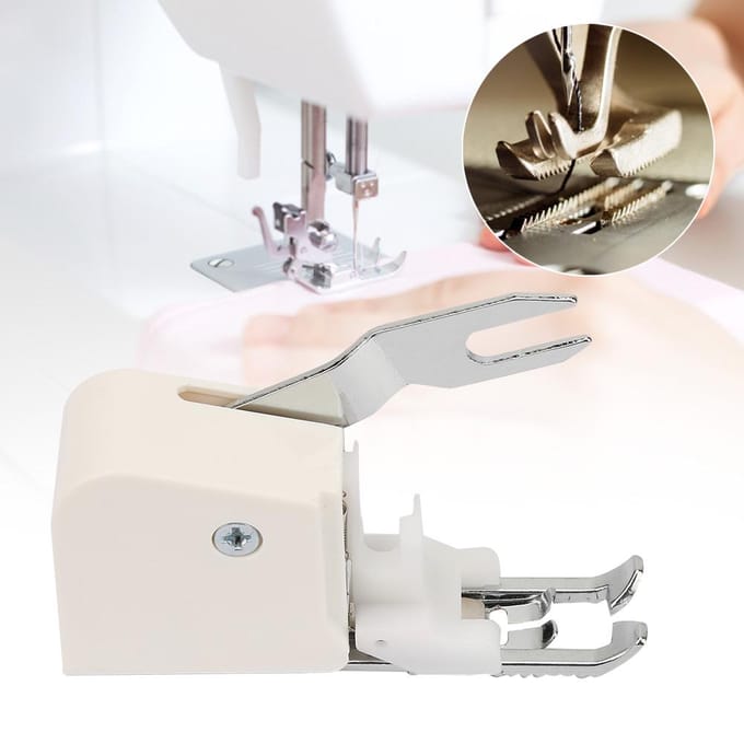 Household Multifunction Synchronous Feeding Presser Foot for Various kinds of Material white