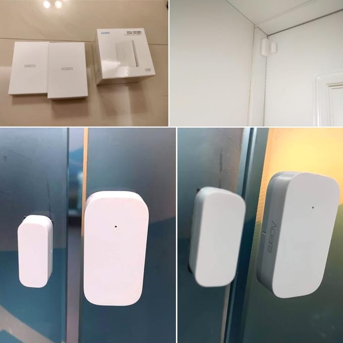 Aqara deur- en raamsensor ZigBee draadloze verbinding APP-bediening Smart Home-apparaten werken mee wit