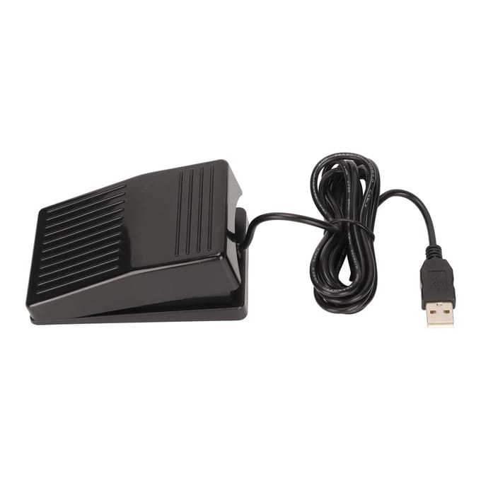 USB Voetpedaal Mechanische Schakelaar Multifunctioneel Enkel Voetpedaal met 2 Meter Kabel voor Computer black